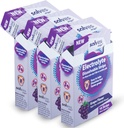 Nadomestni trakovi za elektrolite - brez sladkorja, aroma za grozdje, visoka trdnost za takojšnjo hidracijo, kot nalašč za telovadbo in zunanje dejavnosti, 10 Stripi v prenosnih enosmernih paketih
