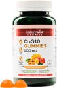 NatureWise CoQ10 Gumies 100mg - Peach Mango Flavor - dopolnilo za zdravje srca in antioksidant dejavnost - pektin-based, vegan, soja in gluten brezplačno, ne-GMO - 90 Count[45-dnevno oskrbo]