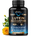 Eye Vitamini - Lutein in Zeaksantin dopolnila - AREDS2 Na osnovi dopolnila za starejše in odrasle - Podpora za zdravje in vid - Žafran, cink, vitamini, baker, super zeleni - Izdelano v ZDA, 60 Kapsule