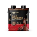 Optimum Nutrition Gold Standard Protein Shake, 24g Protein Shake, pripravljen za uživanje, brez glutena, Vitamin C za imuno podporo, Čokolada, 11 Fl Oz, Pack po 4 (Packaging May Vary)