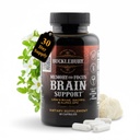 BUCKLEBURY Brain and Memory Supplements with Bacopa & Alpha GPC - Nootropic Brain Kapsule za kognitivno podporo, Focus & Duševna jasnost - Spomin in fokus tablete za ženske in moške - Vegan 60 kapsule