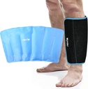 REVIX XL Shin Ledeni paket za večkratno uporabo Gel Hladni paket za kalf in komolec Neugodje, Leg Hladna terapija Kompresija Sleeve Refreezable, 360° Polna pokritost