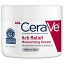 CeraVe Moisturizing Cream za suho kožo Relief, 12 Ounce, Fragrance Free Cream z Pramoksine za Srbenje Relief