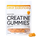 Bear Balance Creatine Gumies za moške in ženske - Creapure® Kreatin Monohidrat, L-teanin, L-tirozin & B12 za mišično rast, moč, fokus, energijo in zdravje - Nizka kalorie, sladkor brez, & Vegan