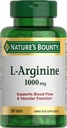 Narava Bounty L-Arginin 1000mg za podporo pretok krvi in žilne funkcije – ne-GMO, Gluten prost, 50 tablet