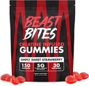 BEAST BITES - Kreatin Infundirani Gumiji - 5g Creapure Kreatin Monohidrat na strežbo - NSF Certified for sport - 30 Servings