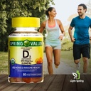 Vitamin D3 Gummy, 2000 i.e., 80 Ct + Vitamini in minerali - boljši vodnik za osvetlitev in pomlajevanje od A do Z za zdravljenje imunskega in kostnega obolenja