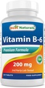 Najboljši naravni vitamin b6 200mg za odrasle, 120 tablet (120 število (Pack of 1))