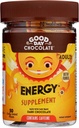 Dober dan Čokolada Energijska dopolnila za odrasle [50 Count] Sejem trgovina Kofein Čokolada z B-vitamini, izvlečki zelenega čaja in 20 mg kofeina na kos - Energy Booster za ženske in moške