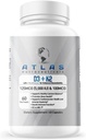 Atlas Nutraceuticals-Vitamin D3+K2- Vitamin D3 5000IU Plus K2, 2 v 1 Formuli, MK7 Vitamin K2, 60 Kapsule, Imunski vitamin kompleks