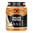 Body Fortress 100% Ultra-Filtered izolat beljakovin v prahu, vanilija, 60g beljakovin in 12g BCAA na 2 Scoops, mišice dobiček in okrevanje, Imunska podpora z vitamini C & D, 1,5 kg,Pakiranje lahko Vary