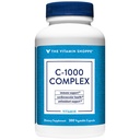 Vitaminska trgovina C-1000 Complex 1000MG, antioksidant, ki podpira imuno-kardiovaskularno zdravje (300 kapsul)