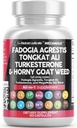 Čista nutraceutika Fadogia Agrestis Tongkat Ali Turkesterone Dodatek s Horny Kozel plevel, Saw Palmetto, Maca Koren, Sibirski Ginseng, Tribulus Terrestris, Fenugreek, Wild Yam - 60 Count