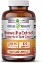 Osupljive formule Boswellia Extract Turmeric in Tart Cherry 2400mg Veggie kapsule 