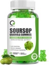 Soursop Graviola Gumies, Organic Soursop listov in semen ekstrakt z vitaminom C, cink, Prebavna pomoč, Imunska podpora in antioksidant lastnosti, Gluten prost, Vegan, 60 Gumies