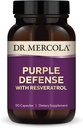 Dr. Mercola Purple Defense - visoko potencialna antioksidantna podpora - z grozdnim semenom in izvlečkom kože - Podpira kardiovaskularno in možgansko zdravje - 90 kapsul