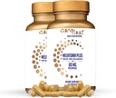 Melatonin Plus - visok odmerek 60 mg melatonina z cinkom in magnezijem za boljšo absorpcijo - za holistično Wellness - 180 Veggie kapsul