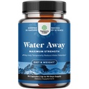 Vodni Away Herbal Diuretic tablete Visoka moč - Retencija tekočine dodatek z Dandelion list ekstrakt & zeleni čaj za napihnjenost pomoč za ženske in moške - kapsule za noge in noge otekanje - 90 Count