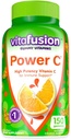 Konvergenčna moč C Vitamin C Gumiji za imuno podporo, oranžna aroma, 150 Count