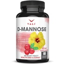 VALI D-Mannose 1000 mg Sečnina Tract Health Formula. Organic Cranberry Fruit Powder & Hibiscus. Zdrav mehur, naravno čiščenje, hitro detox flush, zeliščne UT funkcije podporo tablete. 60 Veggie kapsule