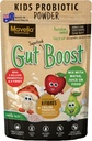 Otroci Probiotic Powder Gut Boost – Daily Digestive & Imunska podpora z vlakni za otroke Toddlers, Vanilla arome Fiber dodatek, Easy Mix za zaprtje in Gut Health 8.82oz(250g)