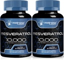 WELLNESS LABSRX Resveratrol 1000 mg Kapsule - 240 Count - japonski Knotweed Extract Resveratrol - pakiranje po 2