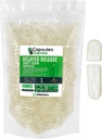XPRS Nutra Zapoznela sprostitev Velikost 1 Prazne kapsule - 1000 Štetje Prozorne prazne veganske kapsule - Vegetarijanske tablete - DIY Zelenjavna kapsula Polnjenje - Polni Veggie Gel caps za Do-It-Yourself dopolnila