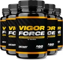 (5 Pack) Vigor Force za moške, Vigor Formula visoke zmogljivosti, Uradna Vigor Force Moški tablete 8.50, Premium Sestavine za največjo učinkovitost, Vigor Force Mnenja Vigor Force (300 kapsul)