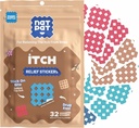 NATPAT Magic Patch Srbečica Relief Nalepke - Insect Bite Patch za komarji, Ticks, Midges, Sandflies, in Bed Bug Bites - Buzzpatch - 32 Count