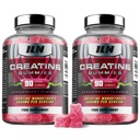 Iron Labs Nutrition Kreatin Monohidrat (180 Gummy Bears) - 3600mg na strežbo - Jagodna aroma - Kreatin visoke moči za moške in ženske (180 Veganskih Gummies)