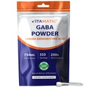 Vitamatska gama aminomaslena kislina v prahu 750 mg na odmerek – 250 gramov – imenovana tudi GABA – 333 strežnic