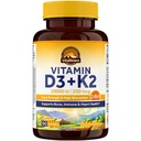 Vitamin Vitalitown D3 K2 dopolnilo, vitamin D3 10000 i.e. vitamin K2 (MK7) 200 μg, 90 softgels, Non-GMO, No Gluten & Soy, za kosti, zobe, Imunsko zdravje in zdravje srca