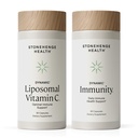 Stonehenge Health Dynamic Liposomal Vitamin C + Dynamic Immunity Bunde dodatki za podporo imunskega sistema, kolagen sinteze, in zdravje možganov