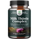 Jetrna podpora Milk Thistle dodatek za čiščenje jeter Detox in popravila - Napredno Milk Thistle in Dandelion Root dodatek z Artichoke Extract - Dandelion kapsule za Detox - 60 Ct