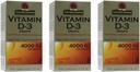 Vitamin D-3 kapljice za odgovor narave 4000 LU, 0,5-Ounce, 3 število