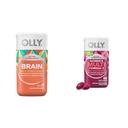 OLY Ultra moč možganov softgels, Nootropic, podpira zdravo delovanje možganov, spomin, fokus & Ultra ženske več softgels, splošno zdravje in imunske podpore, Omega-3s, železa, vitamini A, D