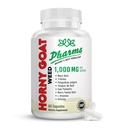 PHARMS Hornygoatweed za moške in ženske (1.000 mg) - Energy & Stamina kapsule z Maca Root, Tribulus, Tongkat Ali, Saw Palmetto & Ginseng - Ženski in moški zmogljivosti izboljšanje dodatek - 60 kapsul