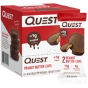 Quest Nutrition Peanut Butter Cups, 11g Beljakovine, 1g sladkor, Nizki ogljikovi hidrati, Gluten prost, Keto prijazno, 12 grof
