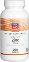 Rite Aid Naravni cink, 50 mg, 200 Tablete - Podpira imunske funkcije - dodatki cinka - Dodatki vitaminov - Naravni cink dodatek - Eterični mineral za antioksidant zdravje - Easy-to-Shallow