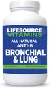 LifeSource Vitamini Vse naravne Anti-B Bronchial & Lung Podpora – 14 Vse naravne sestavine - 90 Kapsule - Lastniška formula