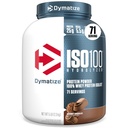 Dymatize ISO100 Whey Protein Powder Izolat, gurmanska čokolada, 25 g beljakovin, 5 funt, 5,5 g BCAA, manj kot 120 kal., brez glutena, 1 g maščobe, 1 g sladkorja, 2 g ogljikovega dioksida (71 servingov)