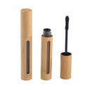 2Pcs 6ml High-Grade Bamboo Mascara Tube steklenice Viale Za enkratno ponovno polnjenje Prazne kreme za trepalnice Vsebnik steklenica z trepalnico Wand in Plug za olje ricinus, trepalnice Rastoče olje, DIY Mascara Potne steklenice
