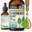 BIO KRAUTER Gymnema Sylvestre ekstrakt kapljice - alkohol in sladkor brez - Vegan Gymnema Leaf Extract 2 Fl.Oz.