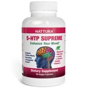 Nattura 5-HTP Supreme - za pozitivno razpoloženje, sprostitev in nadzor apetita - s 5-HTP, L-tirozin, L-lizin, vitamin B6, Folat (Folna kislina), vitamin C (Askorbinska kislina), kalcij - 90 kapsul