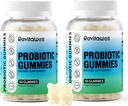 Probiotični žvečilni gumiji za digestivno zdravje in črevesno zdravje, 3.6 milijarda CFU, sladkor brez, debloat Gumies Probiotiki za otroke, ženske in moške, Jogurt Flavour, 120 grof