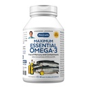 ANDREW LESSMAN maksimum Essential Omega-3 brez arome, 60 softgels - Ultra-Pure Omega-3 ribje olje 1200 mg-High DHA, brez dodatka živega srebra-majhen, enostaven za pogoltniti ribje olje kapsule