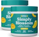 Preprosto Blossom Nutrition Daily Greens & Superfood Powder + kolagen + probiotiki za žensko prebavno zdravje in napihnjenost. Pomoč vaše zdravje Bloom - 2 mesec dobave - Mango