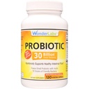 Wonder Laboratories Probiotic 30 milijard dobre bakterije (8 Lactobacillus sevi in 2 Bifidobacterium sevi), Hranilna podpora zdravo Prebavni sistem, 120 Kapsule