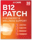 JJ CARE B12 Patch (paket od 30), Samooskrbna naravna mešanica Topical dnevno B12 Energy Patches, 1 mesec dobave