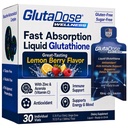 Tekoči glutation dopolnilo, Lemon Berry arome Acerola Energy Booster w/Zinc, Daily Vitamins & Minerals, Zero Sugar Formulation, Vsakdan Auto-Imune Podpora za odrasle, 0.34 fl oz, Pakiranje po 30